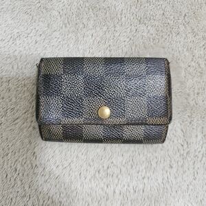 LOUIS VUITTON Damier Ebene 6 Key Holder Wallet